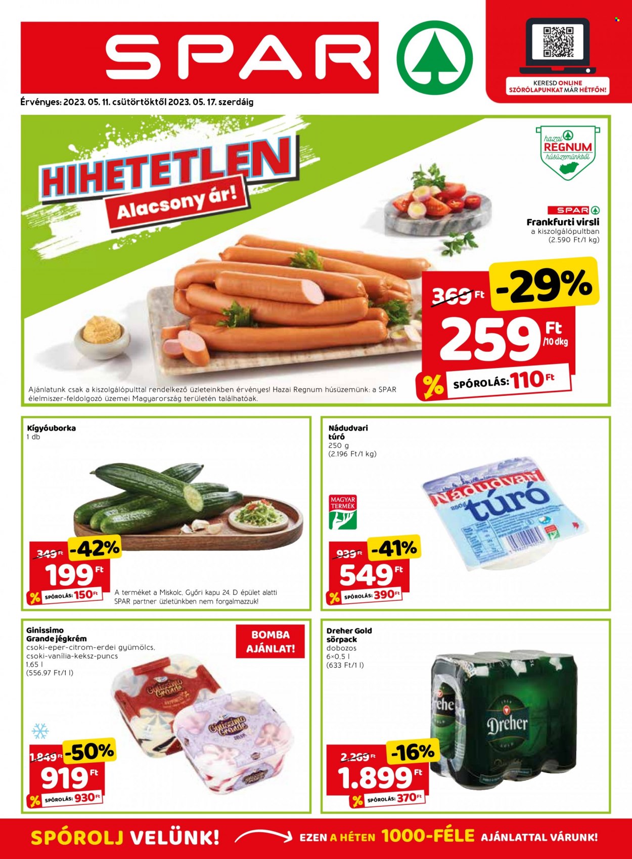 SPAR akciós újságok - 2023.05.11 - 2023.05.17. Oldal 1
