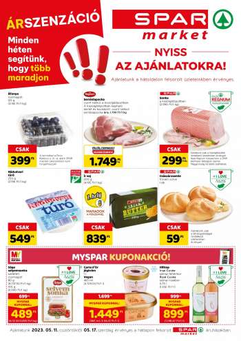 Újság SPAR market - 2023.05.11 - 2023.05.17.