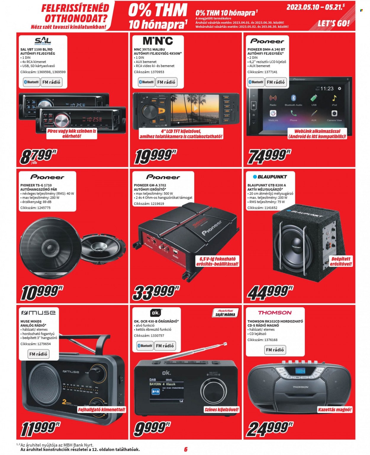 MediaMarkt akciós újságok - 2023.05.10 - 2023.05.21. Oldal 6