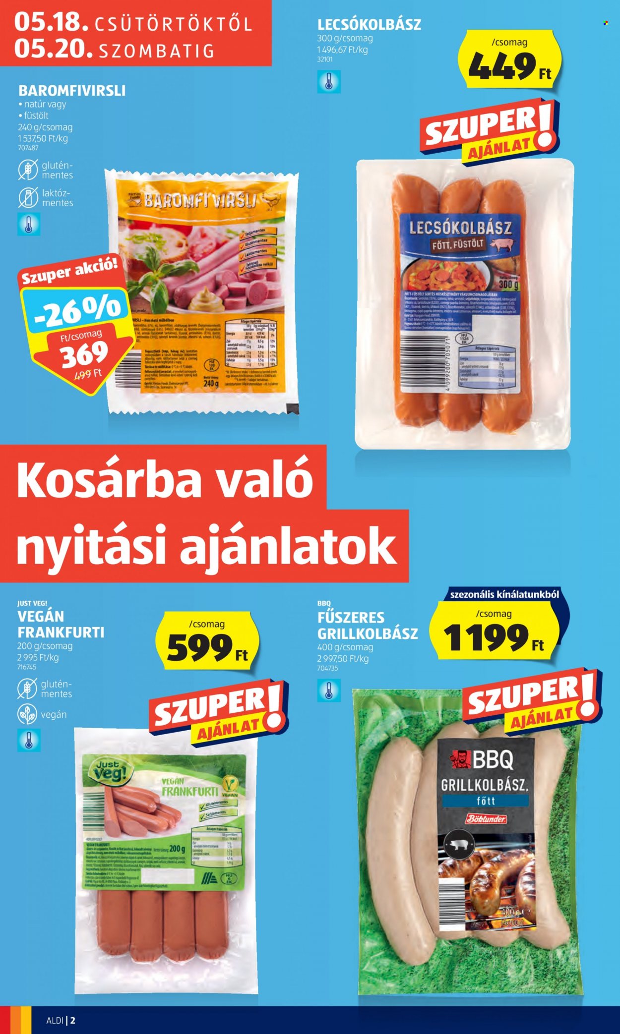 Aldi akciós újságok. Oldal 2