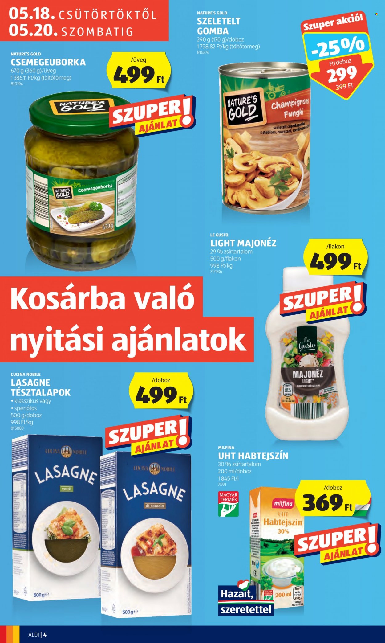 Aldi akciós újságok. Oldal 4