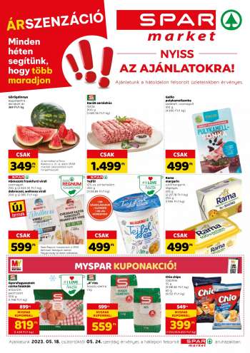 Újság SPAR market - 2023.05.18 - 2023.05.24.