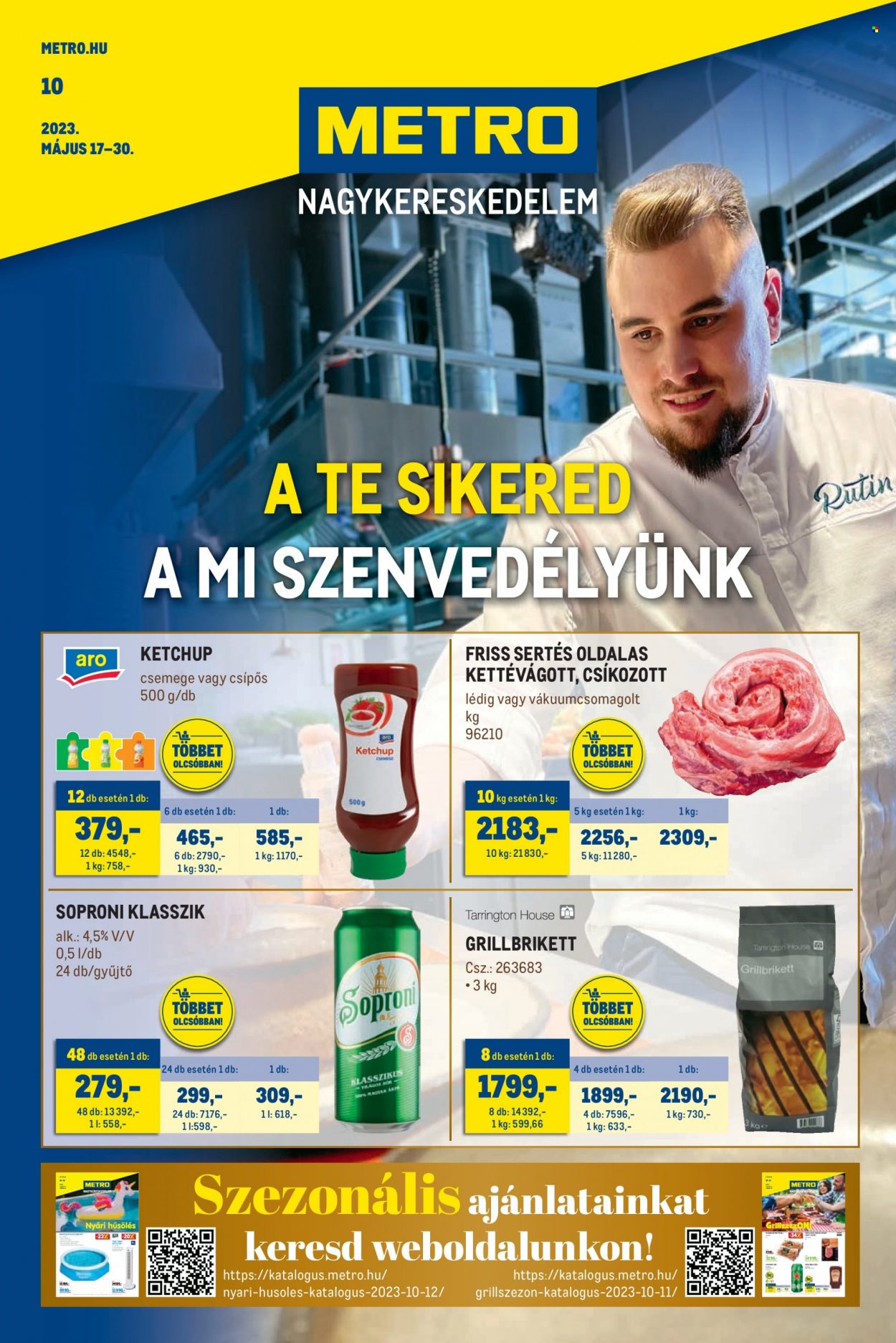 Metro akciós újságok - 2023.05.17 - 2023.05.30. Oldal 1