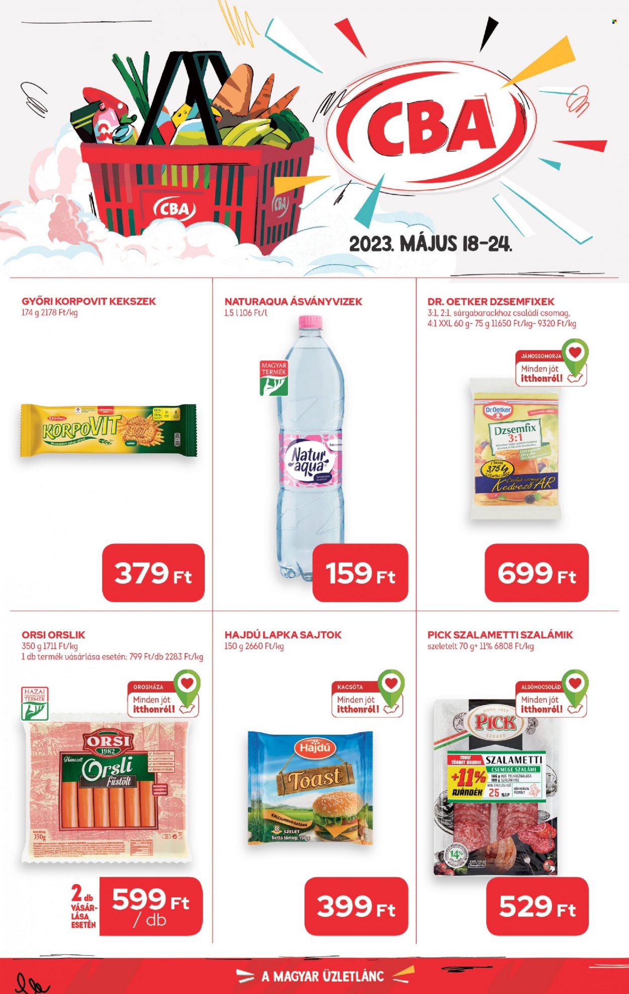 CBA akciós újságok - 2023.05.18 - 2023.05.24. Oldal 1