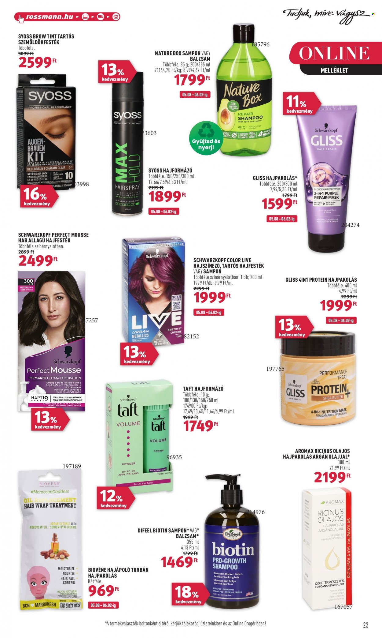 Rossmann akciós újságok - 2023.05.22 - 2023.06.02. Oldal 25