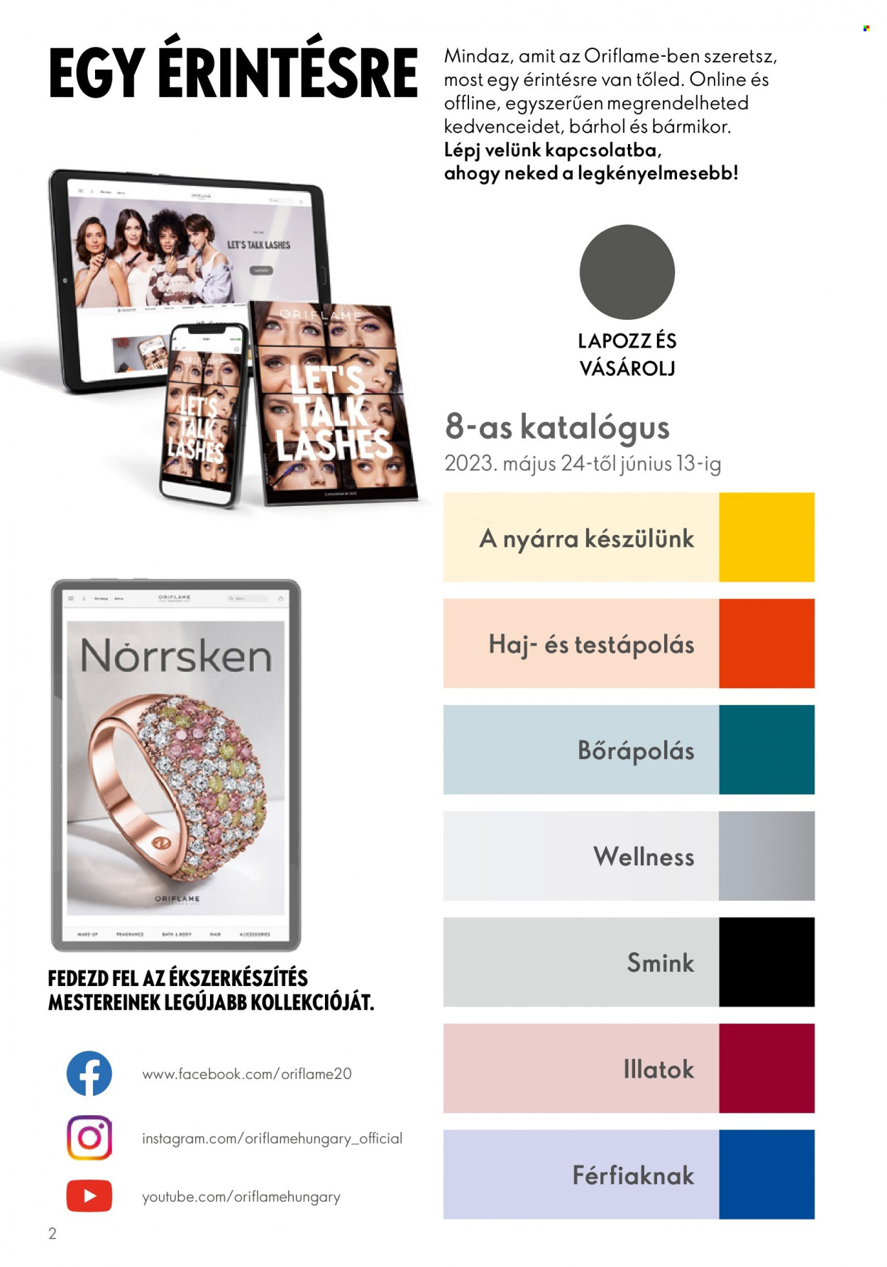 Oriflame akciós újságok - 2023.05.24 - 2023.06.13. Oldal 2
