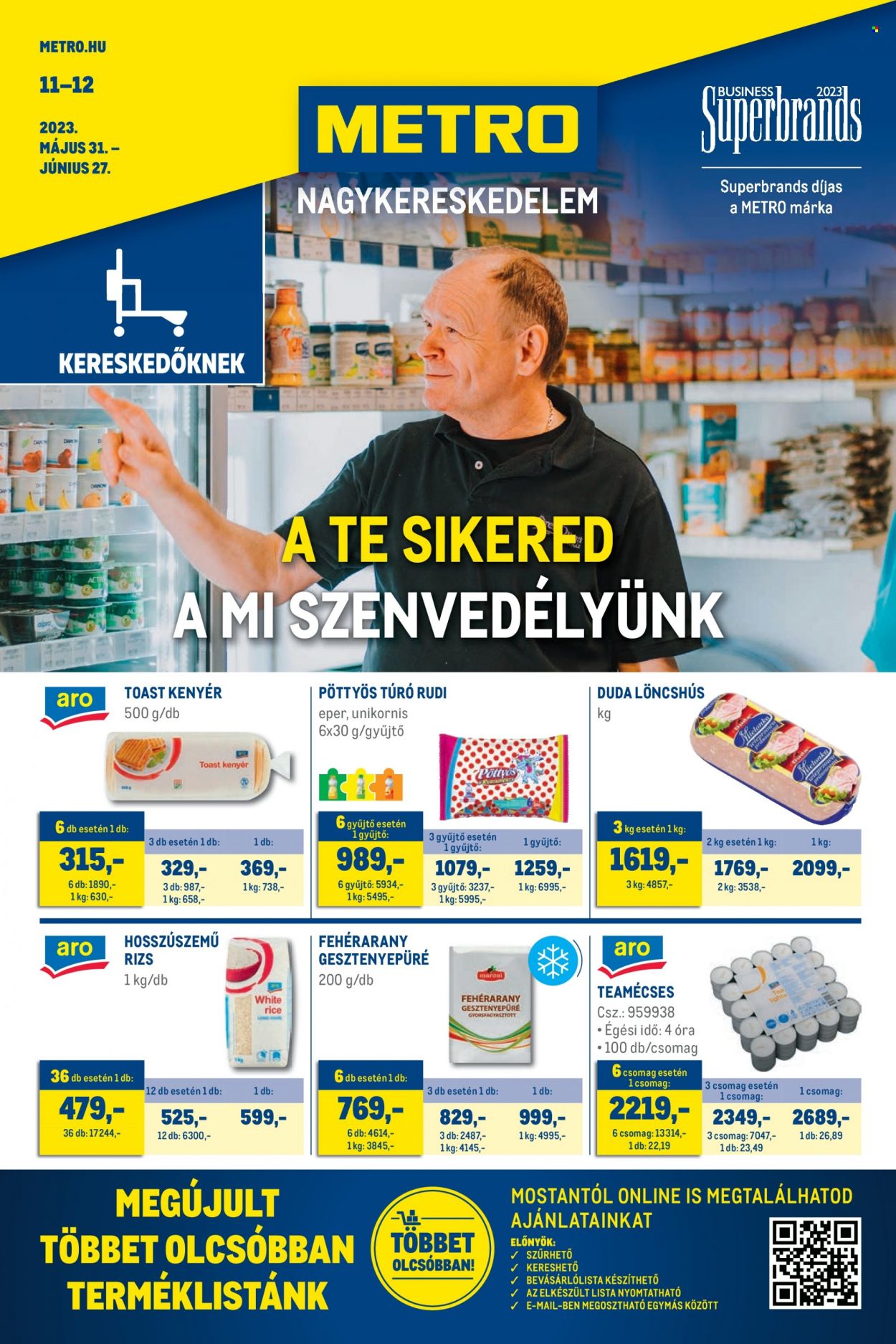 Metro akciós újságok - 2023.05.31 - 2023.06.27. Oldal 1