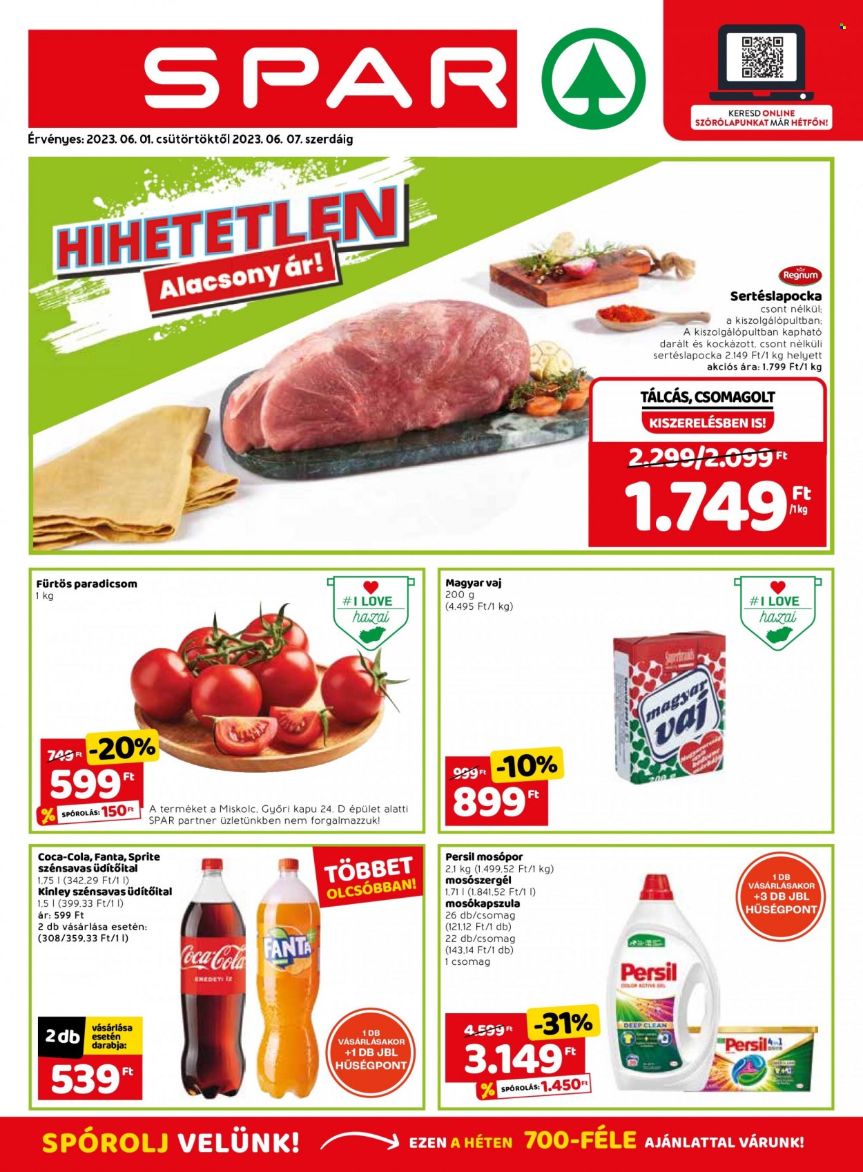SPAR akciós újságok - 2023.06.01 - 2023.06.07. Oldal 1