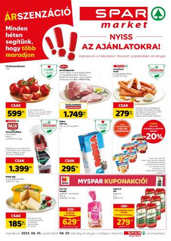 Újság SPAR market - 2023.06.01 - 2023.06.07.