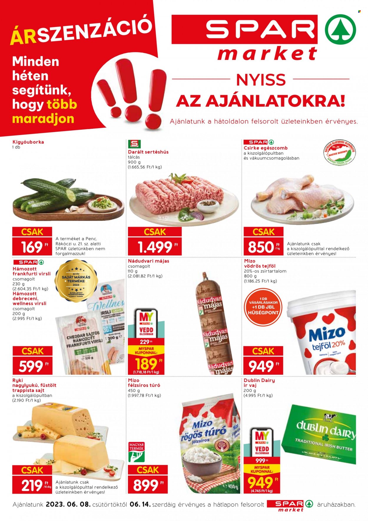 SPAR market akciós újságok - 2023.06.08 - 2023.06.14. Oldal 1