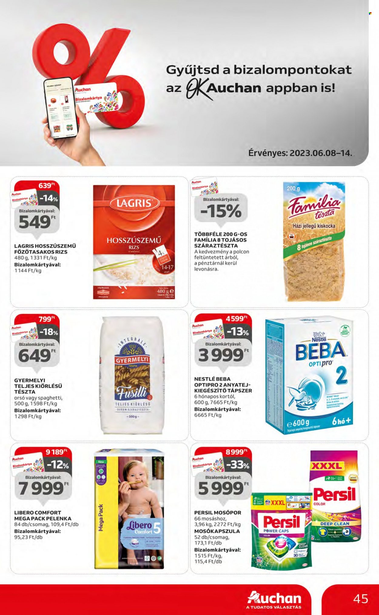 Auchan akciós újságok - 2023.06.08 - 2023.06.14. Oldal 45