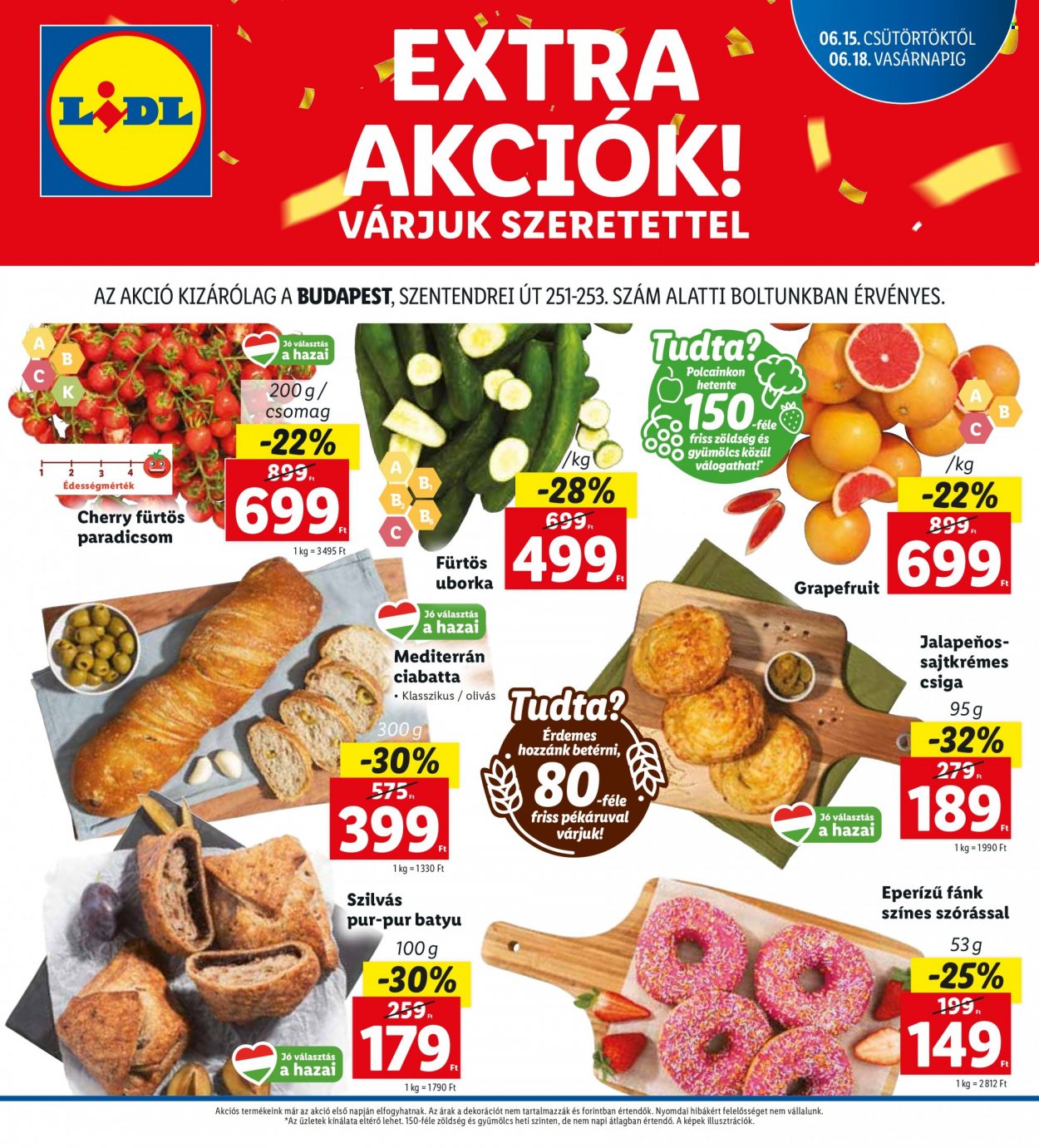 Lidl akciós újságok - 2023.06.15 - 2023.06.18. Oldal 1