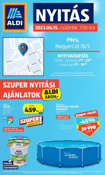 Újság Aldi.