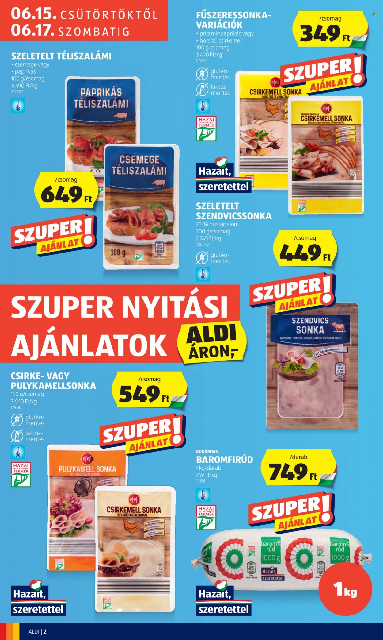 Aldi akciós újságok. Oldal 2