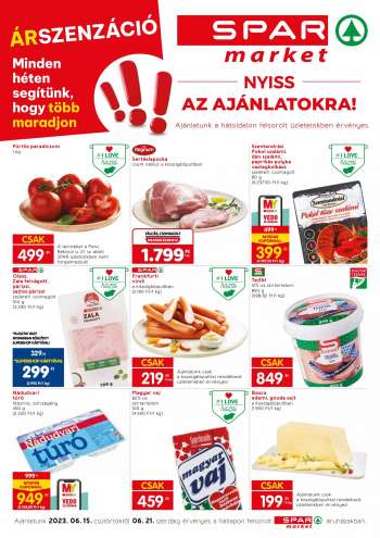 Újság SPAR market - 2023.06.15 - 2023.06.21.
