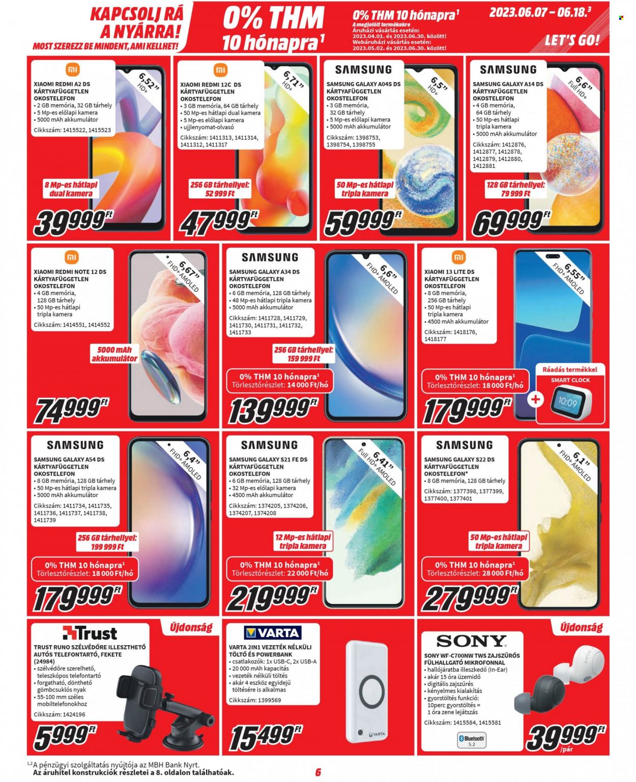 MediaMarkt akciós újságok - 2023.06.07 - 2023.06.18. Oldal 6