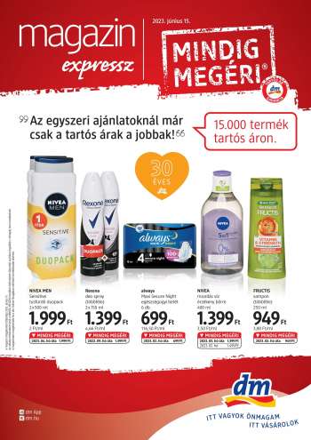 Leták dm drogerie markt.