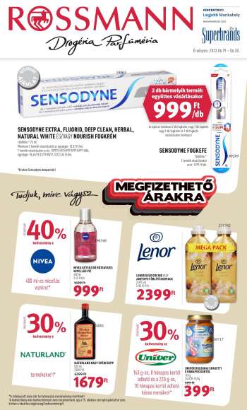 Leták Rossmann - 19.6.2023 - 30.6.2023.
