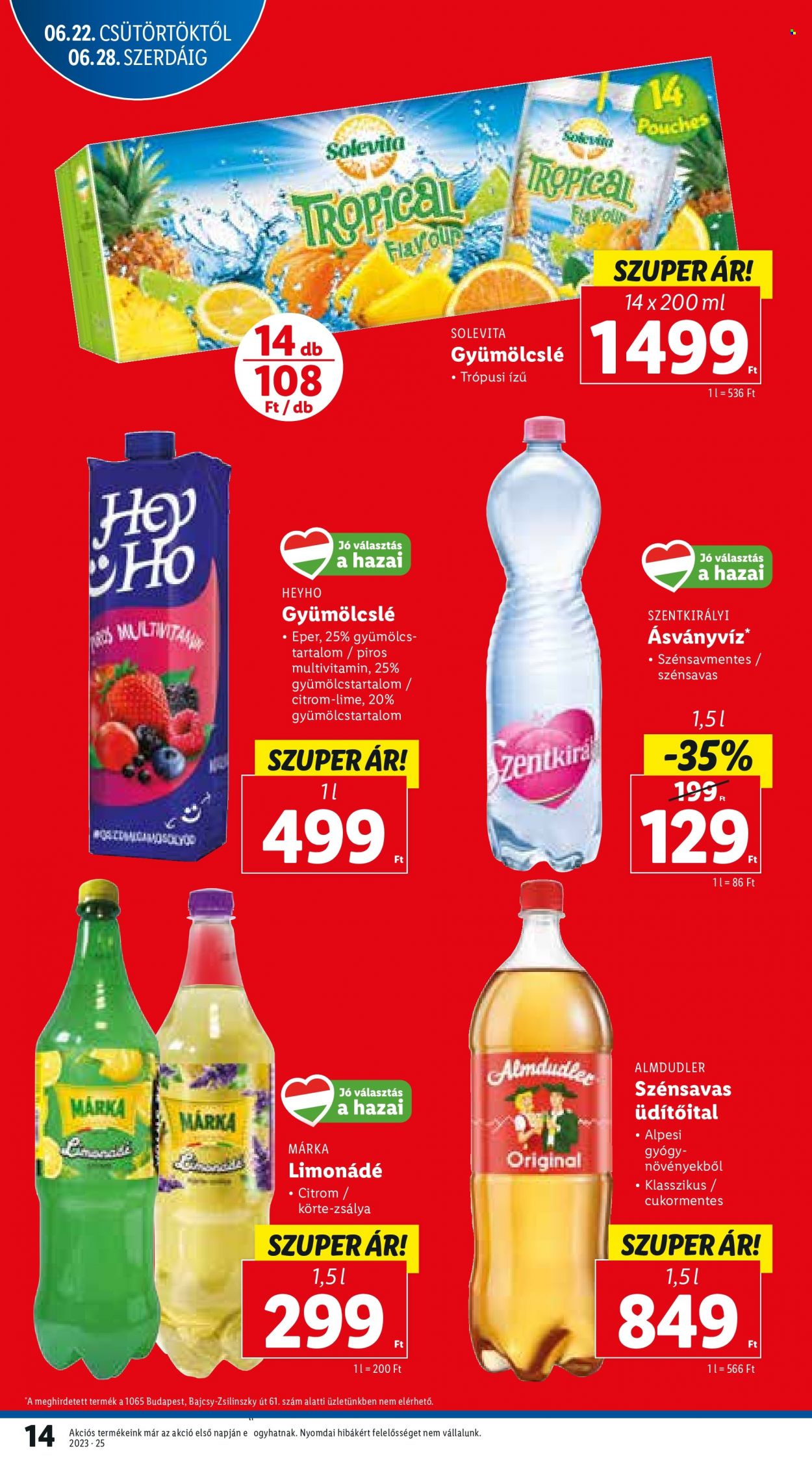 Lidl akciós újságok - 2023.06.22 - 2023.06.28. Oldal 14