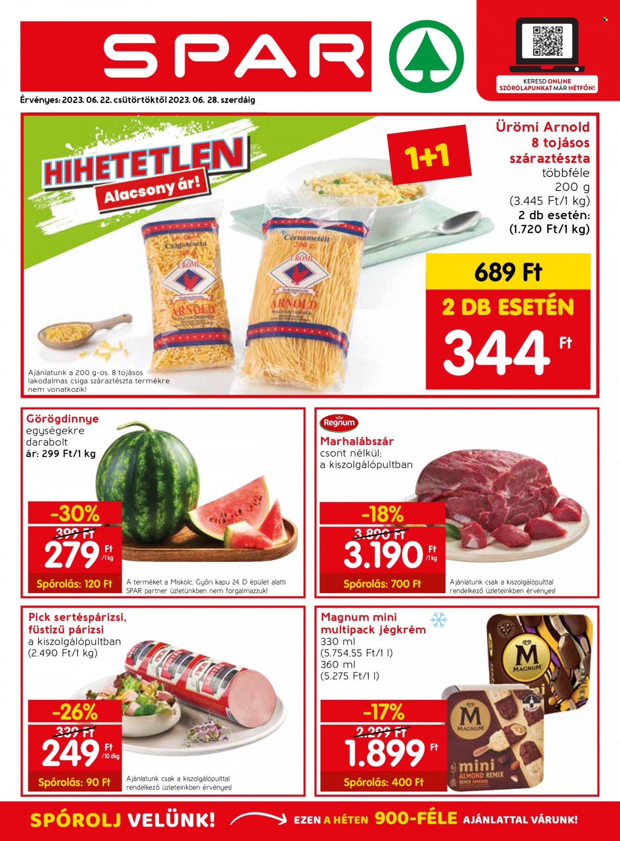 SPAR akciós újságok - 2023.06.22 - 2023.06.28. Oldal 1