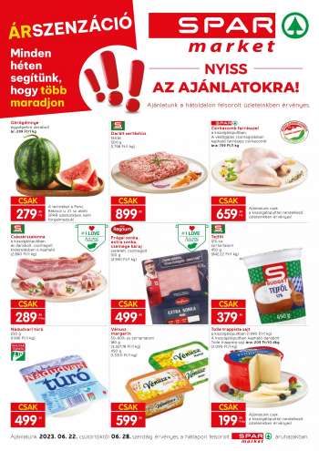 Újság SPAR market - 2023.06.22 - 2023.06.28.