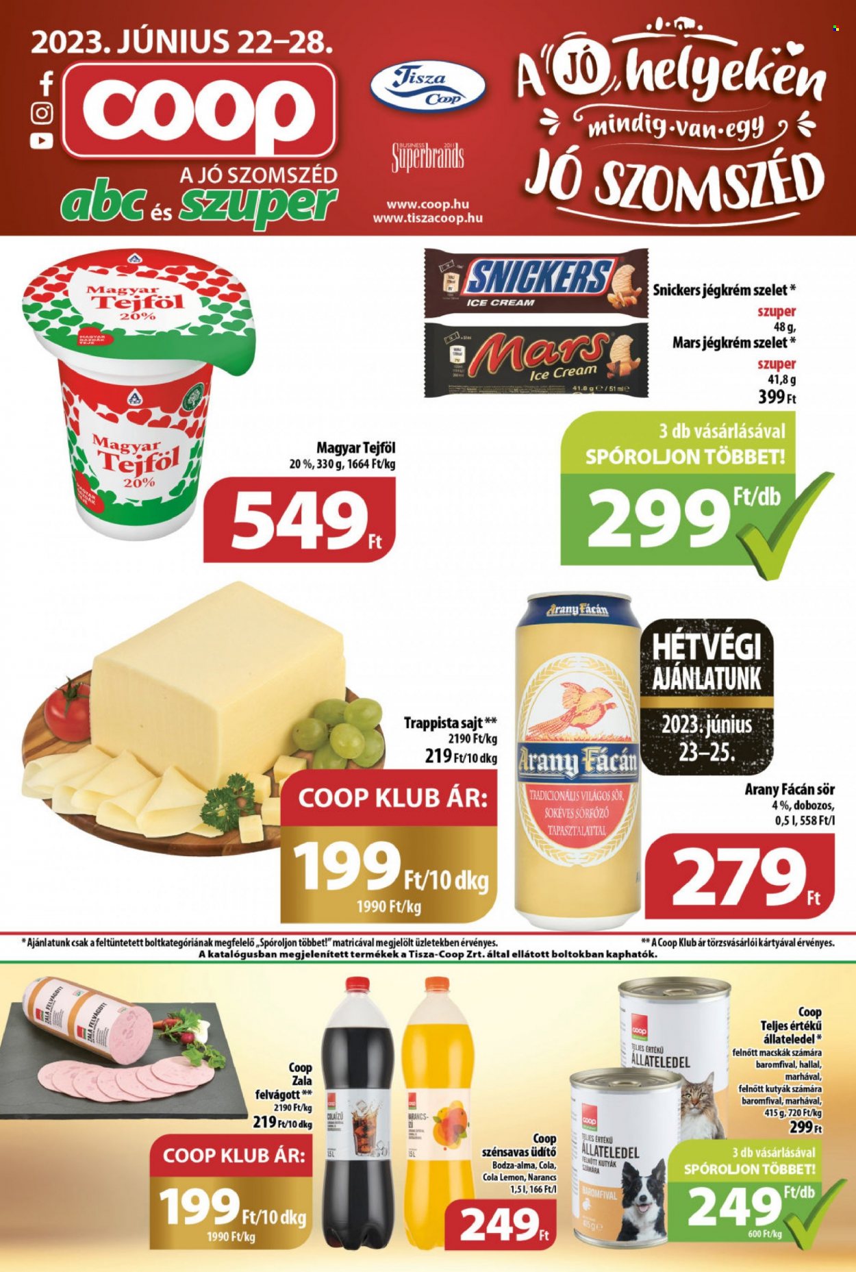 Coop akciós újságok - 2023.06.22 - 2023.06.28. Oldal 1