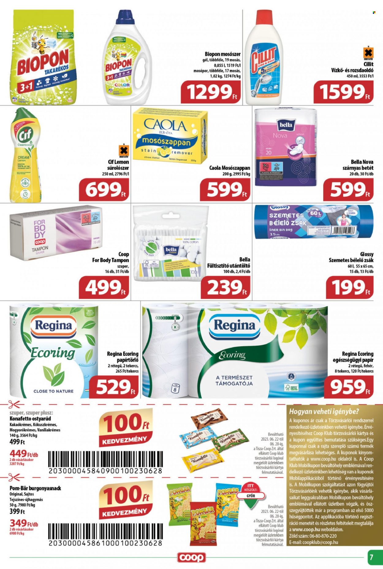 Coop akciós újságok - 2023.06.22 - 2023.06.28. Oldal 7