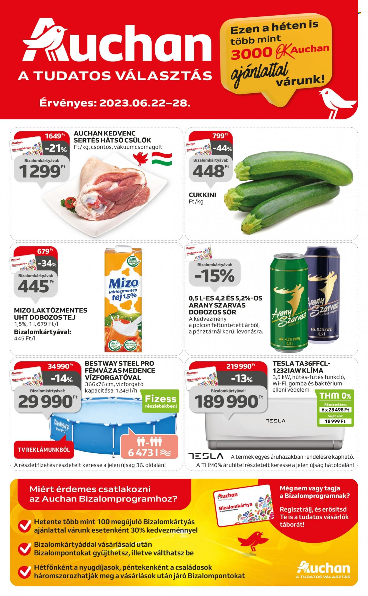 Auchan akciós újságok - 2023.06.22 - 2023.06.28. Oldal 1