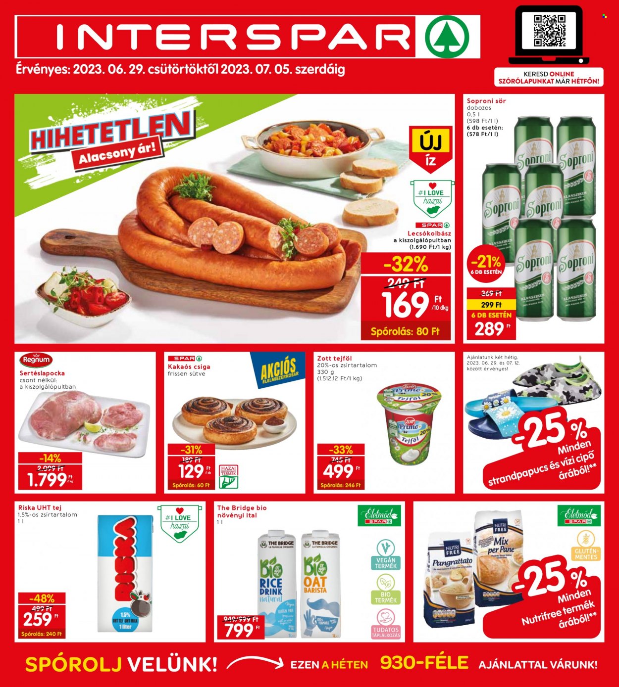 INTERSPAR akciós újságok - 2023.06.29 - 2023.07.05. Oldal 1