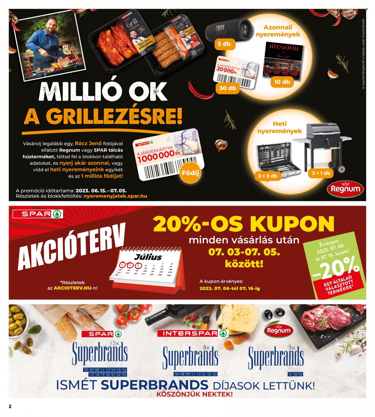 INTERSPAR akciós újságok - 2023.06.29 - 2023.07.05. Oldal 2