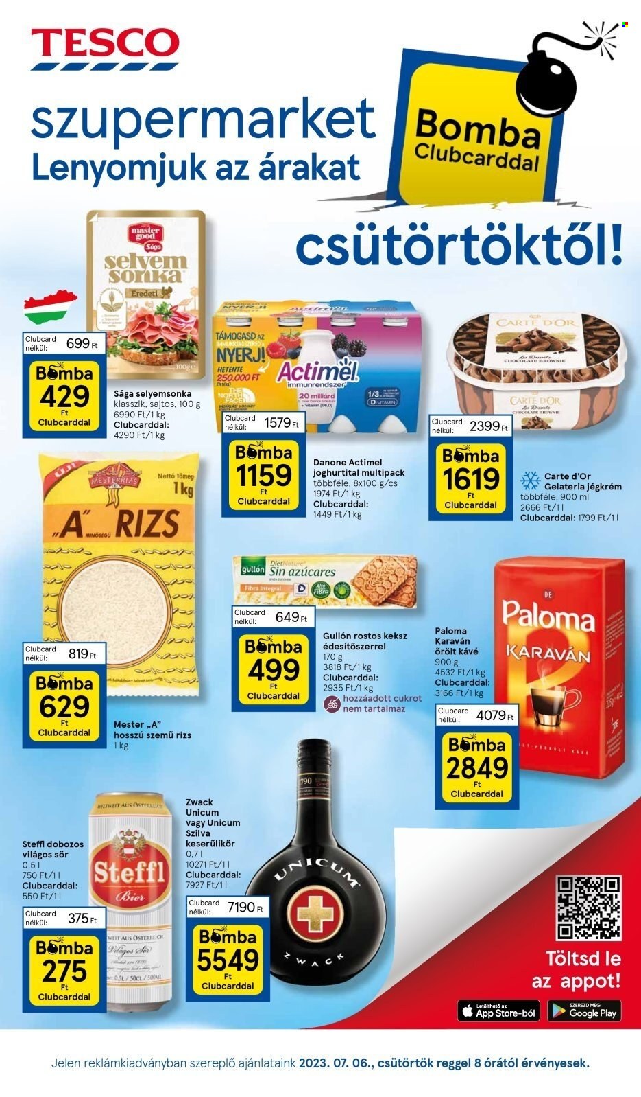 TESCO akciós újságok - 2023.07.06 - 2023.07.12. Oldal 1