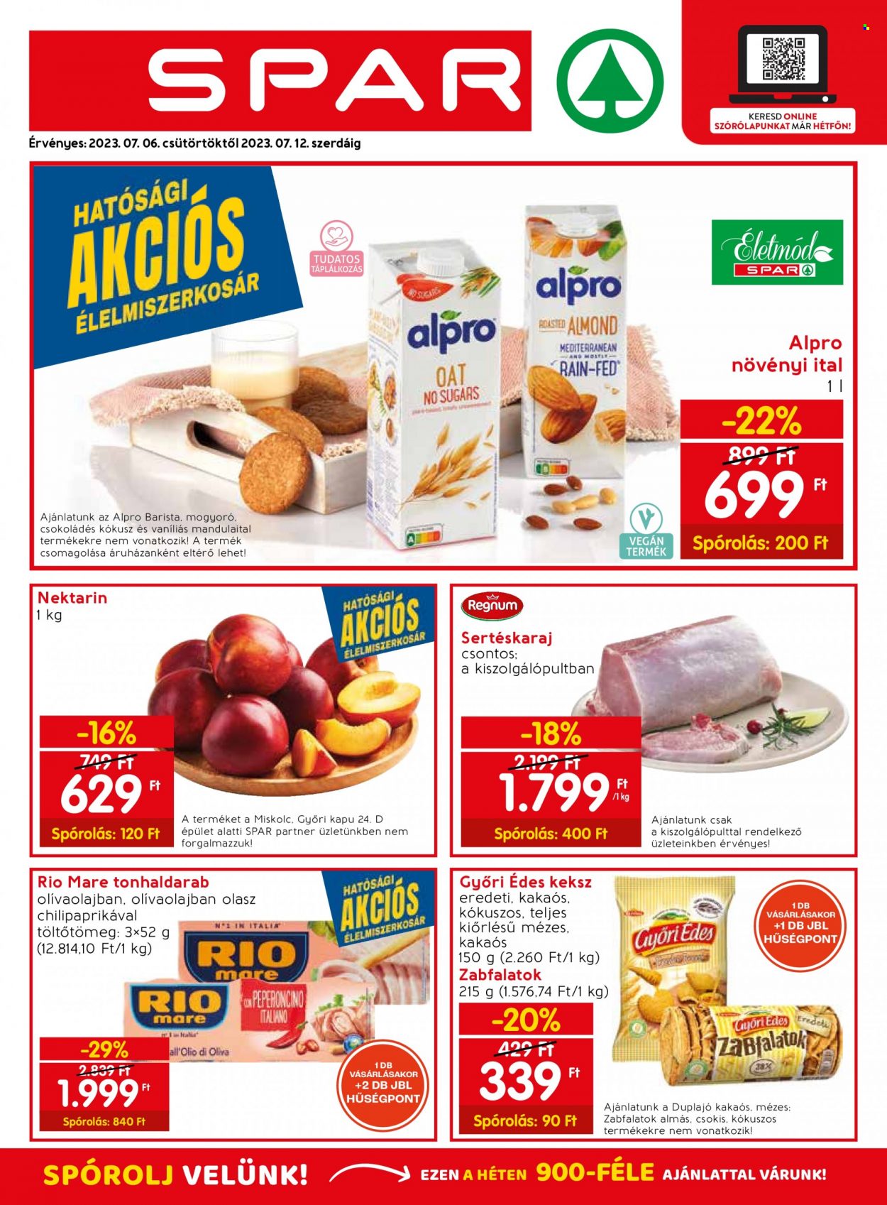 SPAR akciós újságok - 2023.07.06 - 2023.07.12. Oldal 1