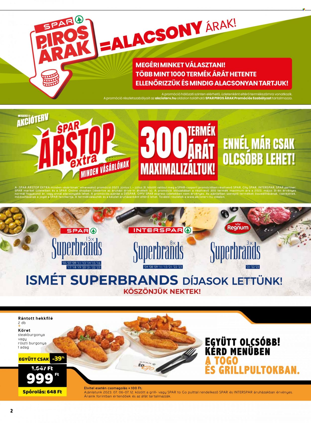SPAR akciós újságok - 2023.07.06 - 2023.07.12. Oldal 2
