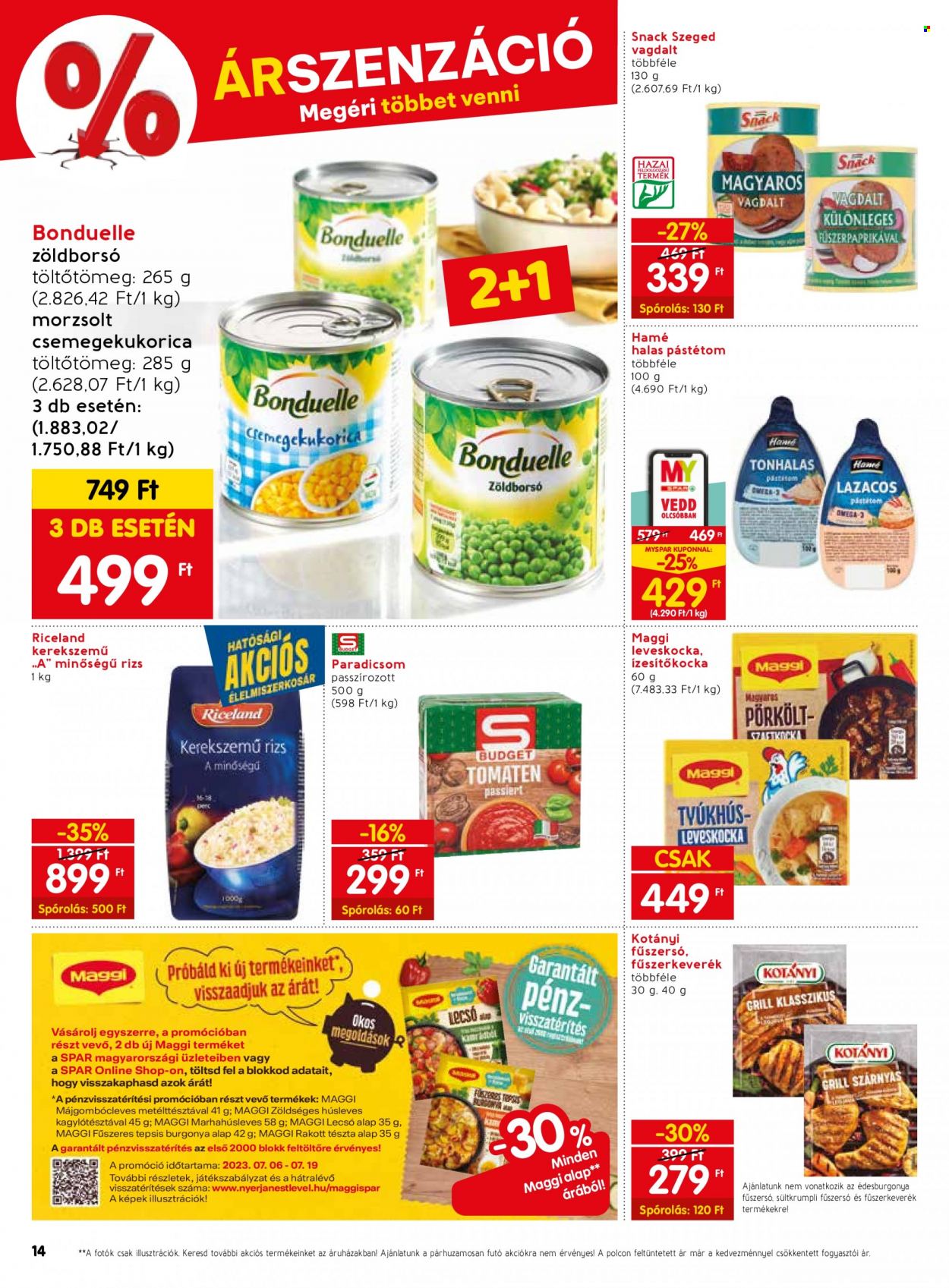 SPAR akciós újságok - 2023.07.06 - 2023.07.12. Oldal 18