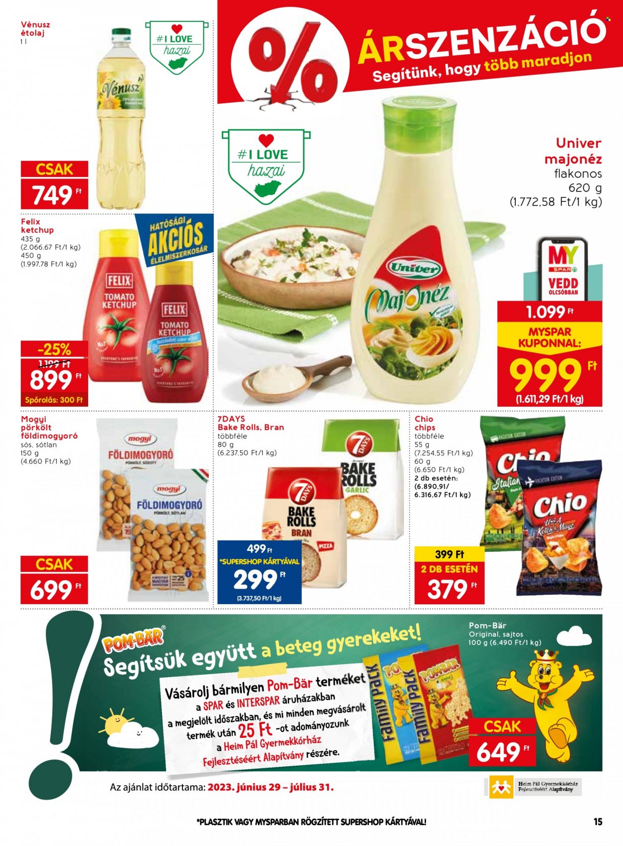 SPAR akciós újságok - 2023.07.06 - 2023.07.12. Oldal 19