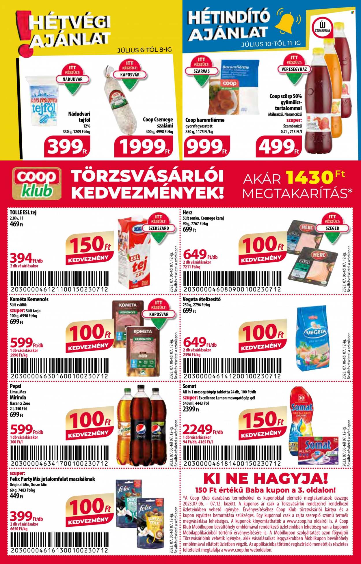 Coop akciós újságok - 2023.07.06 - 2023.07.12. Oldal 8