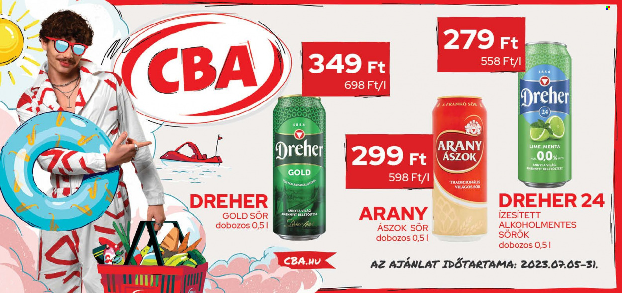 CBA akciós újságok - 2023.07.05 - 2023.07.31. Oldal 1