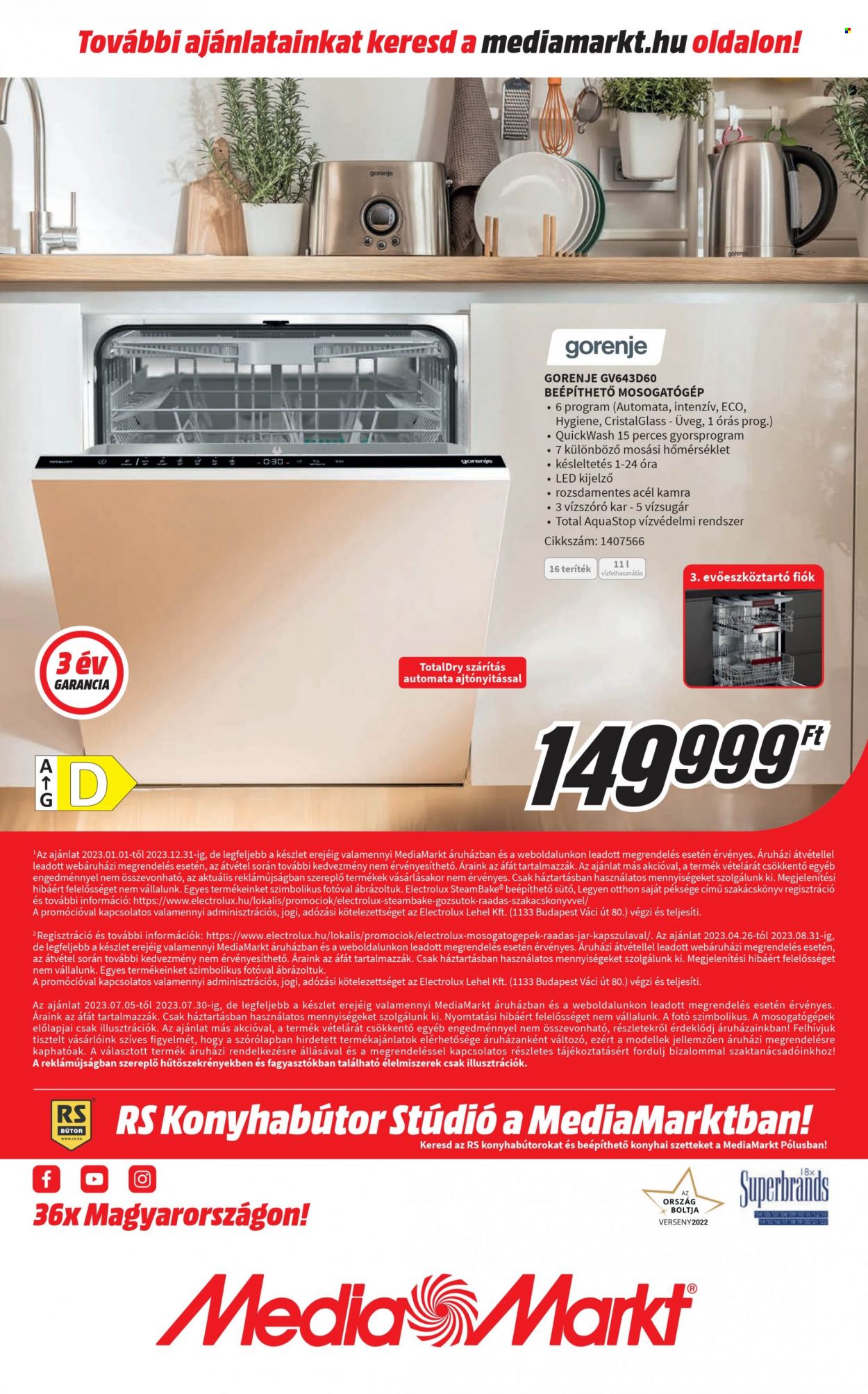 MediaMarkt akciós újságok - 2023.07.05 - 2023.07.30. Oldal 16