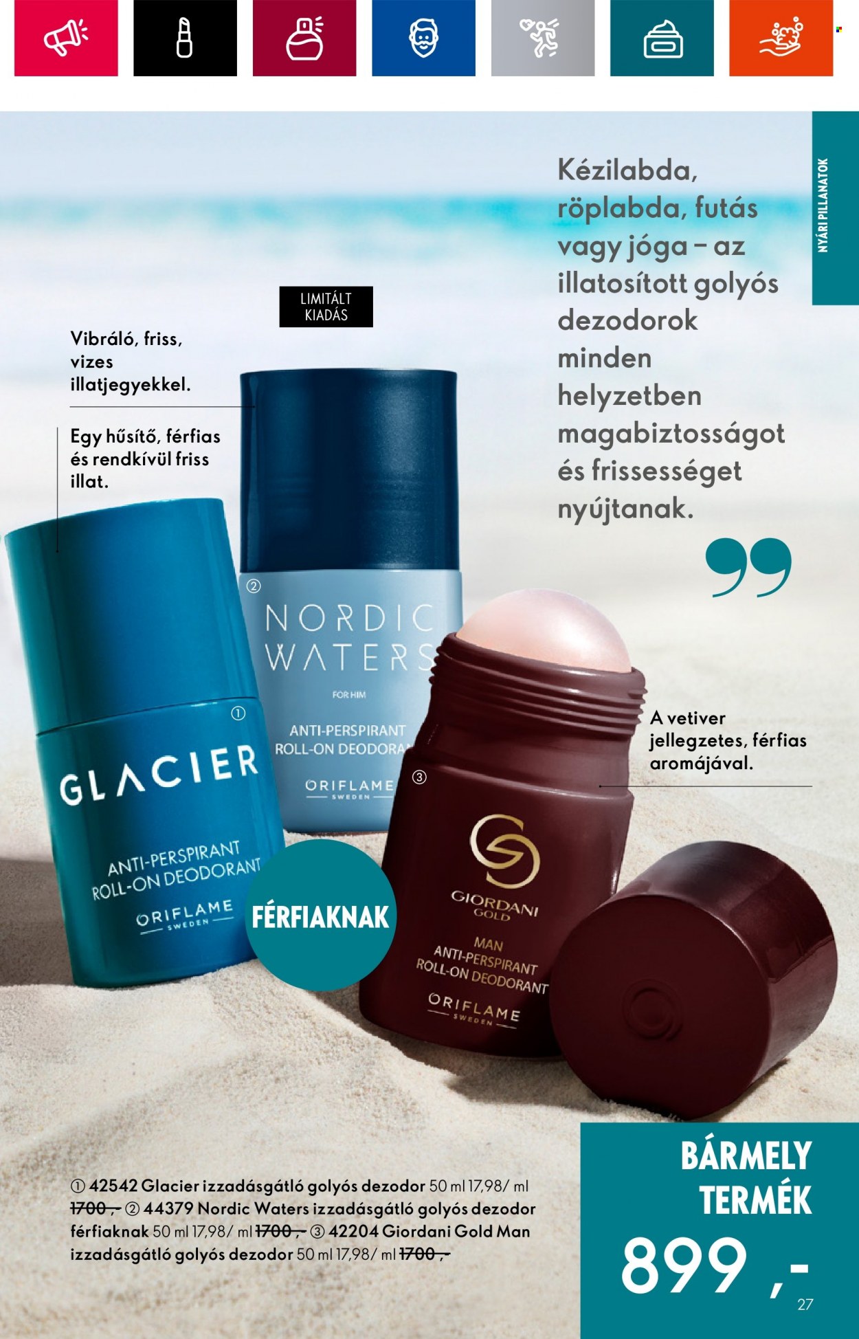 Oriflame akciós újságok - 2023.07.05 - 2023.07.25. Oldal 27