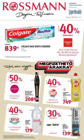 Újság Rossmann - 2023.07.10 - 2023.07.21.