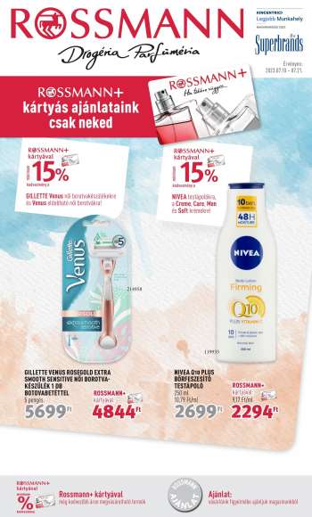 Újság Rossmann - 2023.07.10 - 2023.07.21.