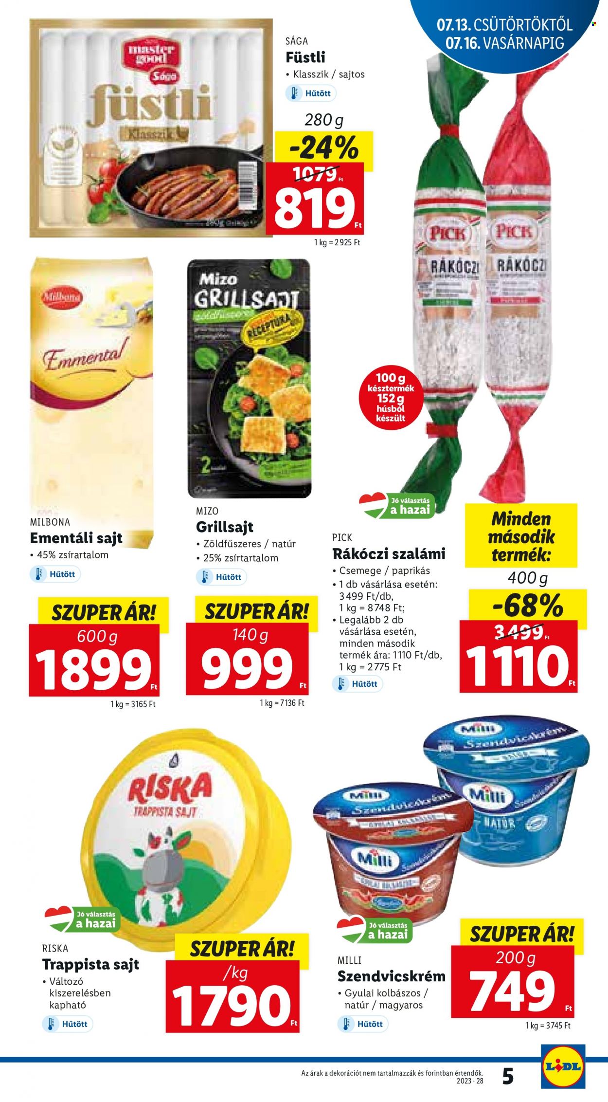Lidl akciós újságok - 2023.07.13 - 2023.07.19. Oldal 5