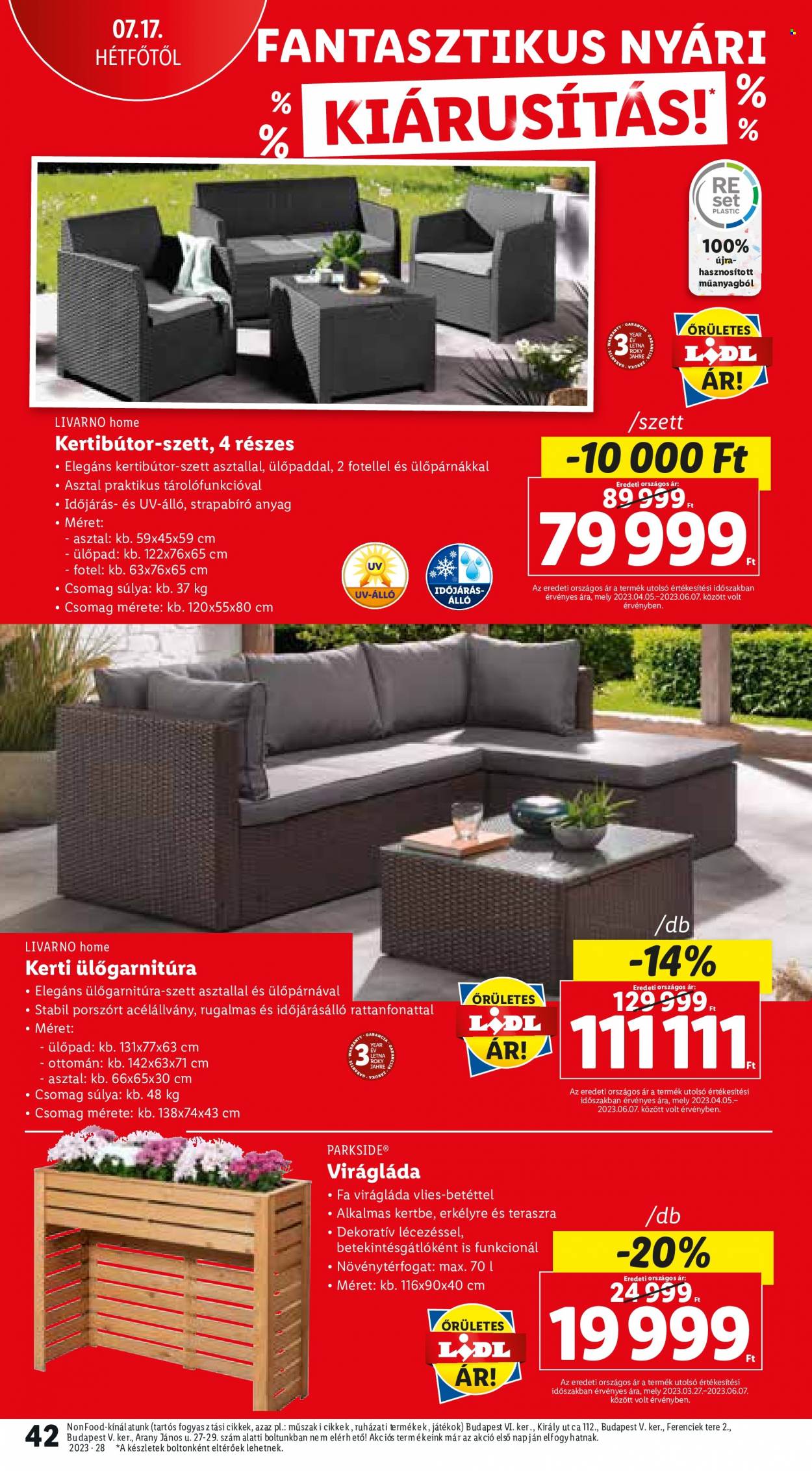 Lidl akciós újságok - 2023.07.13 - 2023.07.19. Oldal 42