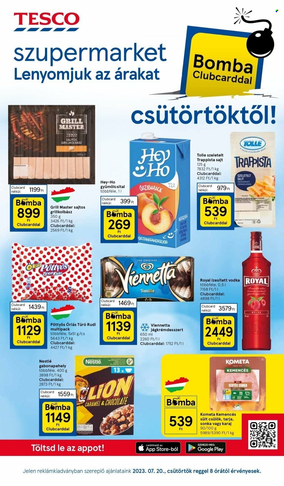 TESCO akciós újságok - 2023.07.20 - 2023.07.26. Oldal 1