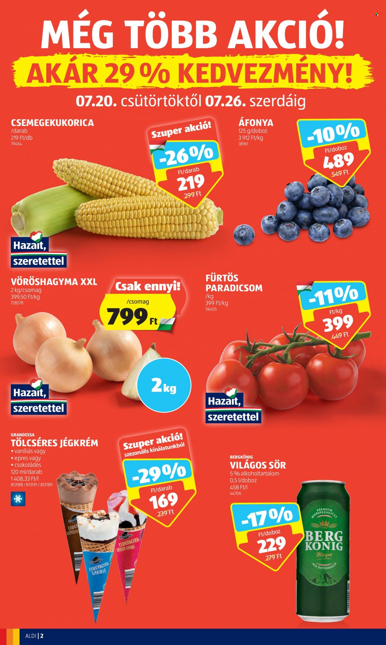 Aldi akciós újságok - 2023.07.20 - 2023.07.26. Oldal 2