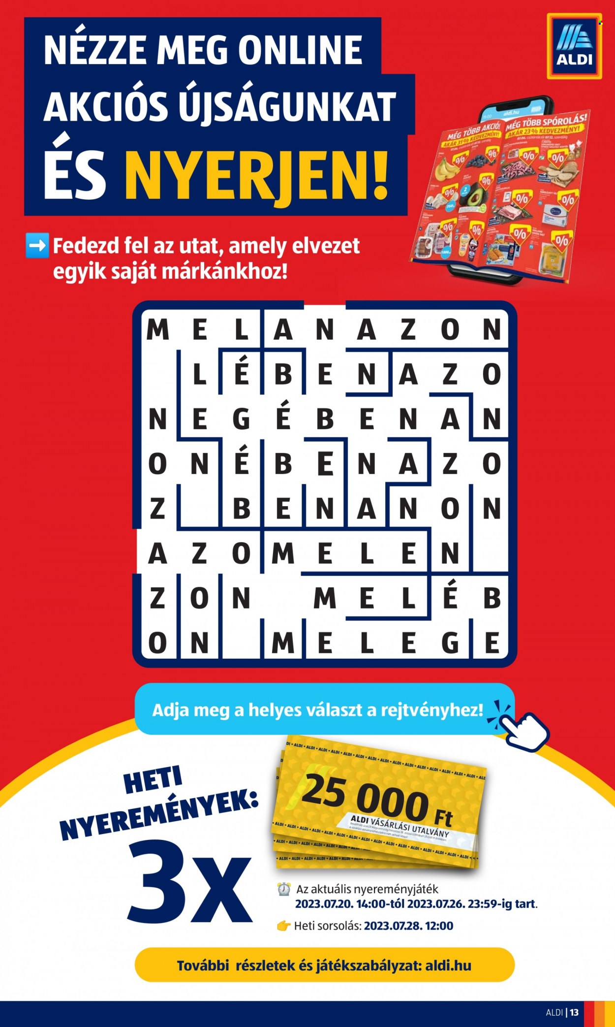 Aldi akciós újságok - 2023.07.20 - 2023.07.26. Oldal 15
