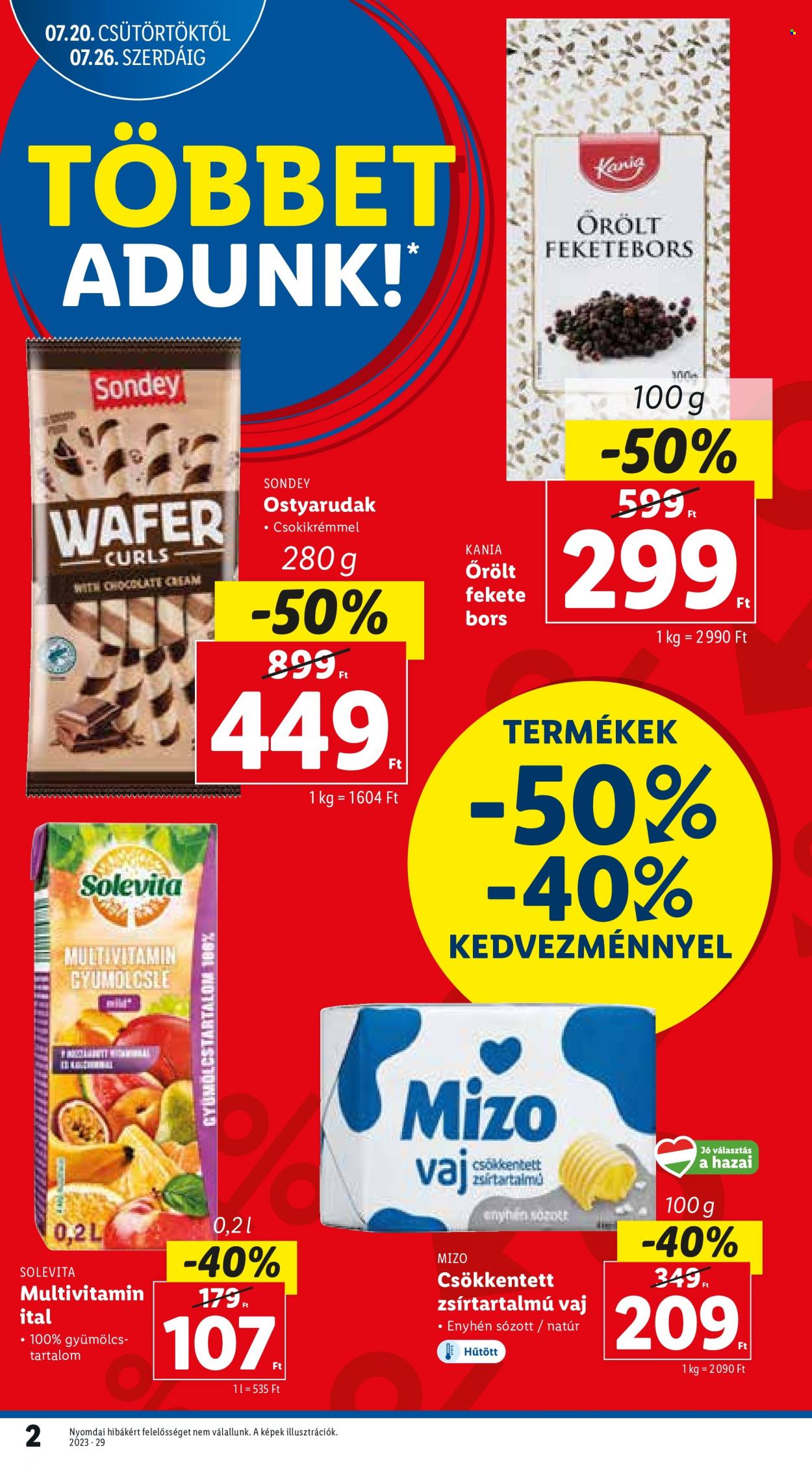 Lidl akciós újságok - 2023.07.20 - 2023.07.26. Oldal 2