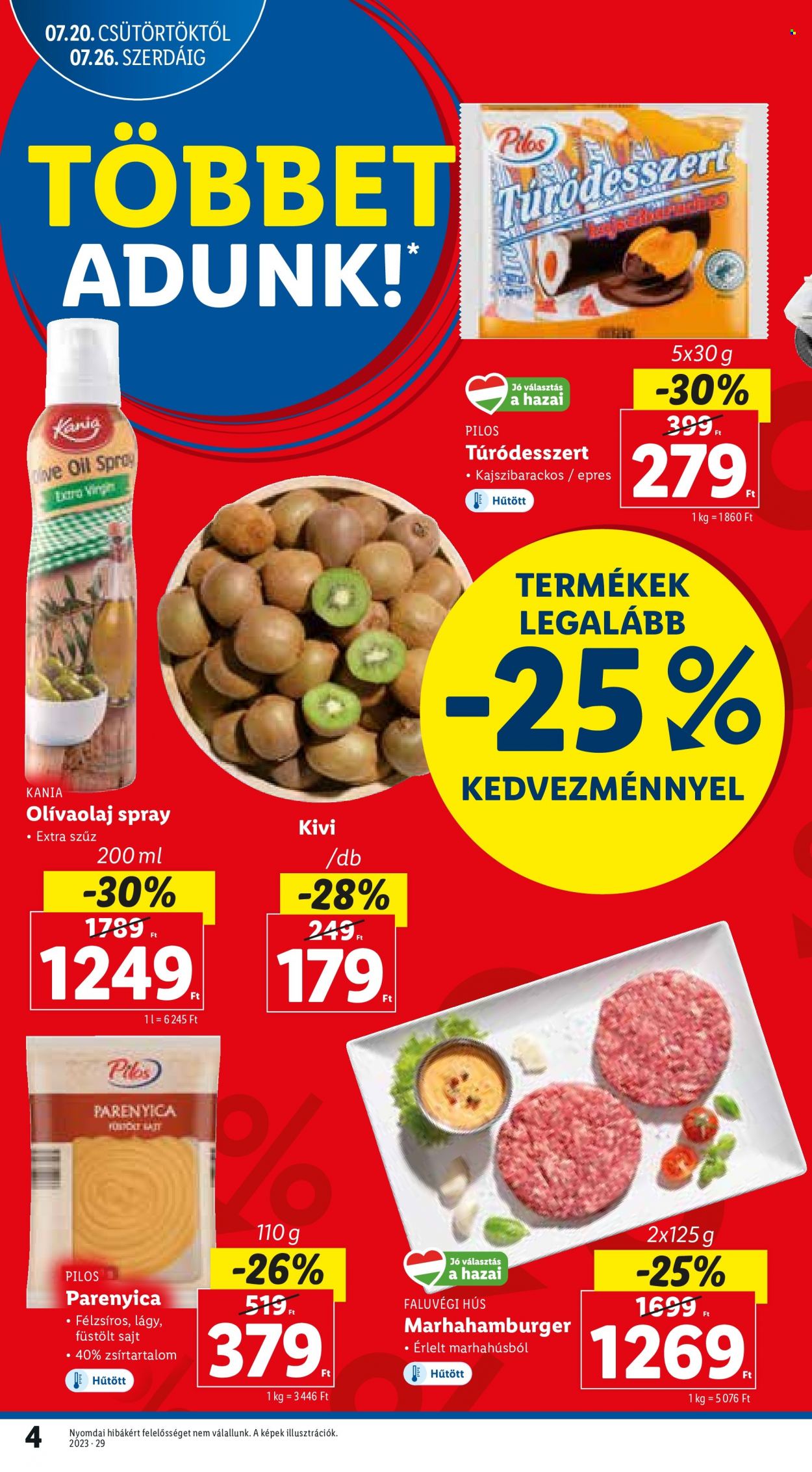 Lidl akciós újságok - 2023.07.20 - 2023.07.26. Oldal 4
