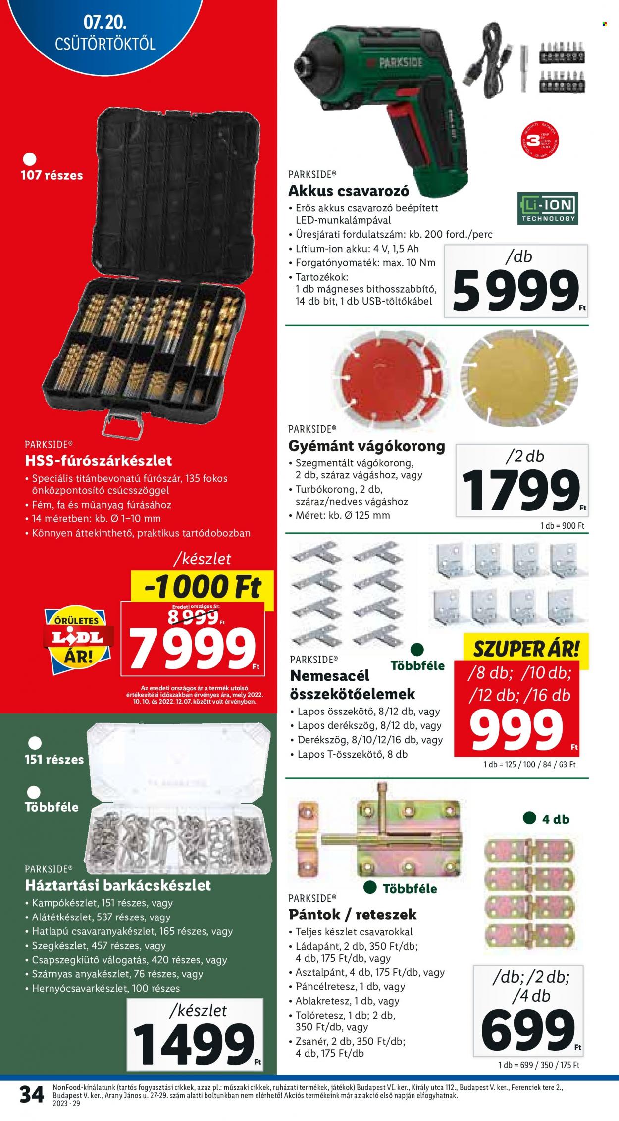 Lidl akciós újságok - 2023.07.20 - 2023.07.26. Oldal 34