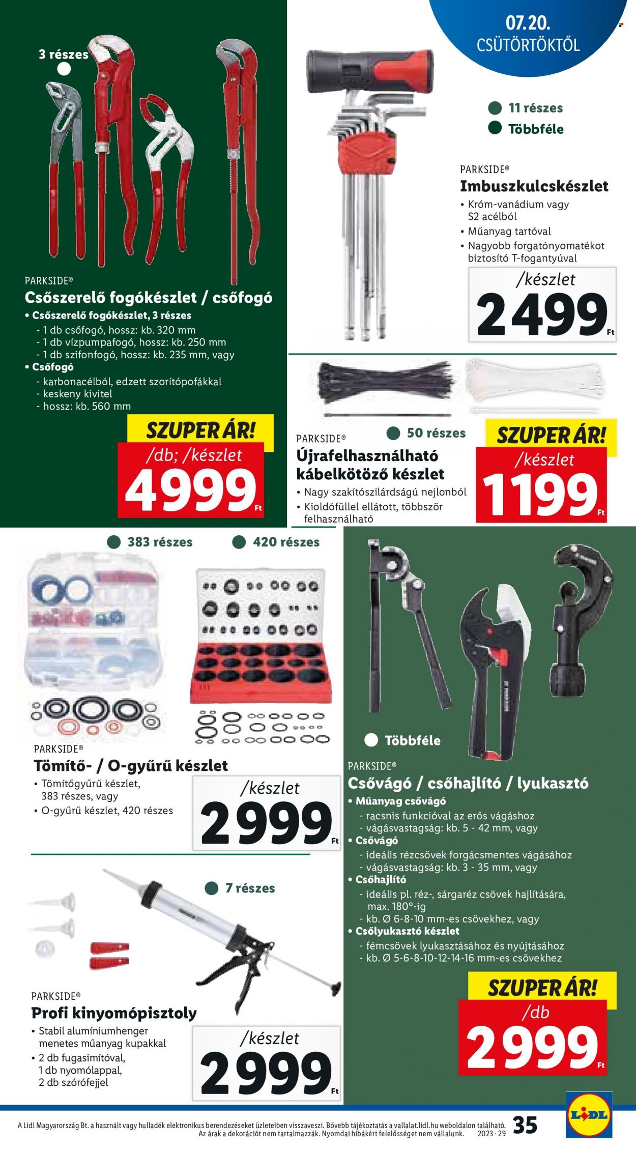 Lidl akciós újságok - 2023.07.20 - 2023.07.26. Oldal 35